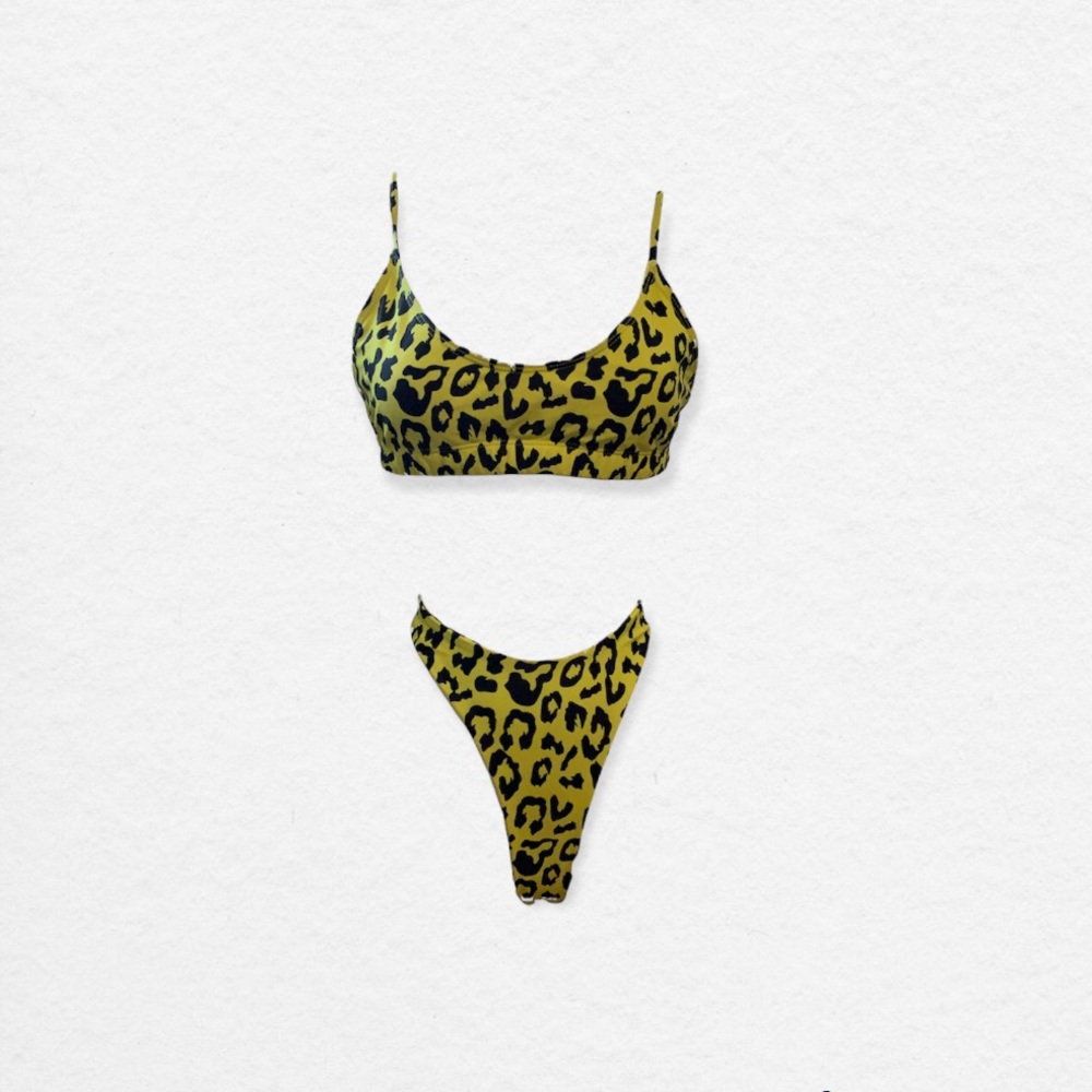 Cheetah Print Bikini | M
